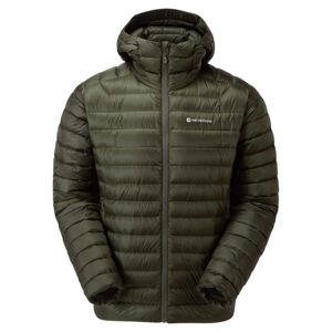 Péřová bunda MONTANE Anti-Freeze Packable Hooded Down Jacket - Oak Green Velikost: M