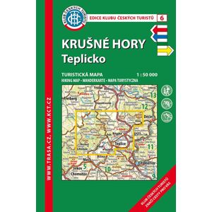 Trasa - KČT Turistická mapa - Krušné hory - Teplicko 6. vydání, 2019