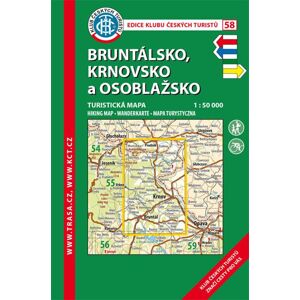Trasa - KČT Turistická mapa - Bruntálsko, Krnovsko, 6. vydání, 2018