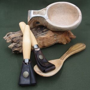 Kožené pouzdro JUBÖ na řezbářské nože MORAkniv a Beavercraft Carving Varianta: Carving 163